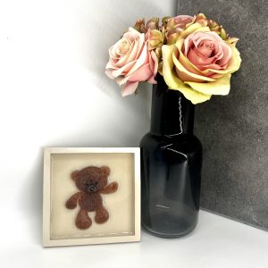 Baby kader met 3D beertje 12x12