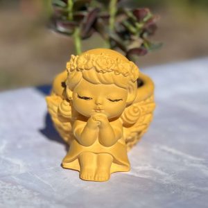 Bloempot klein engeltje