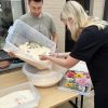 Bruisboeket tafel hars